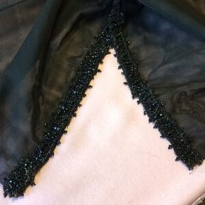 FINAL SALE PRICE Quality Beaded Scarf -  Approx. 54” x 21”